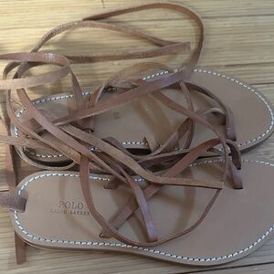Polo by Ralph Lauren Women's Brown Strappy Sandals
